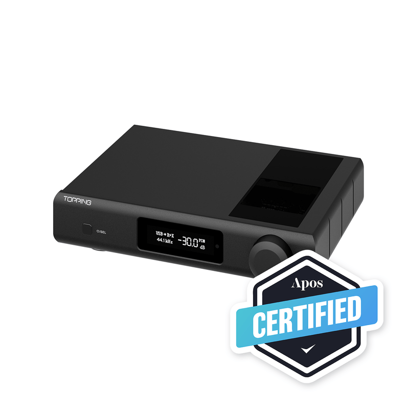 Apos Audio TOPPING DAC (Digital-to-Analog Converter) TOPPING D90 III Discrete 1-bit Fully-balanced Desktop DAC (Apos Certified Refurbished)