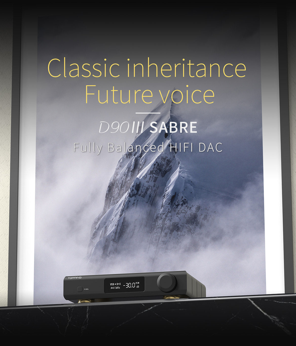 Apos Audio TOPPING DAC (Digital-to-Analog Converter) TOPPING D90 III Sabre Fully-Balanced HIFI DAC (Apos Certified Refurbished)