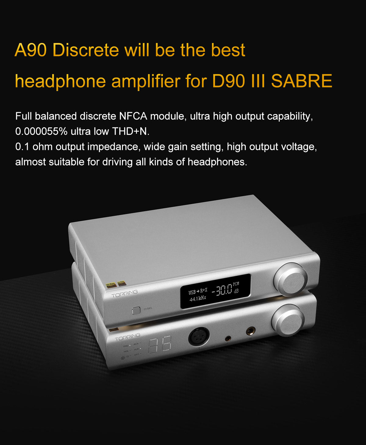 Apos Audio TOPPING DAC (Digital-to-Analog Converter) TOPPING D90 III Sabre Fully-Balanced HIFI DAC (Apos Certified Refurbished)