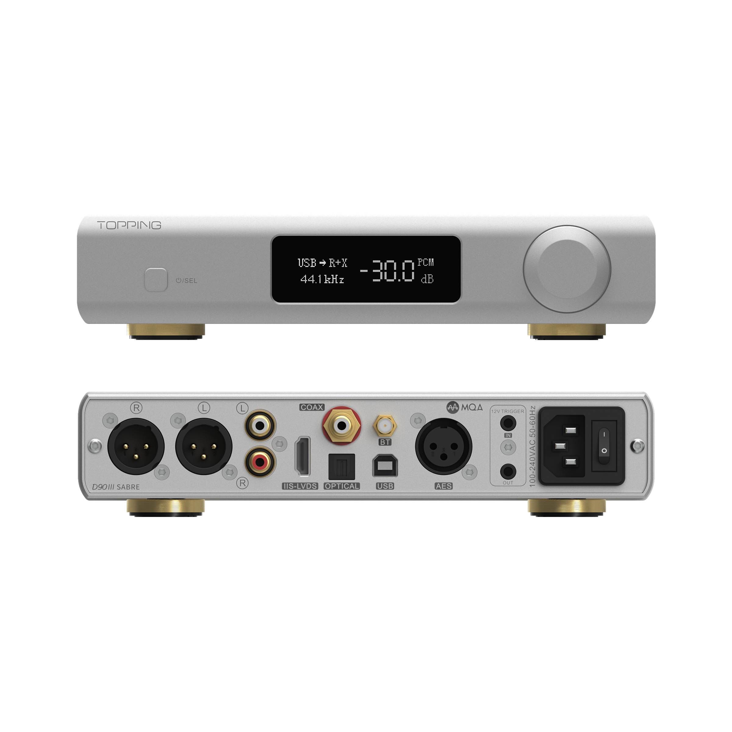 Apos Audio TOPPING DAC (Digital-to-Analog Converter) TOPPING D90 III Sabre Fully-Balanced HIFI DAC (Apos Certified Refurbished)