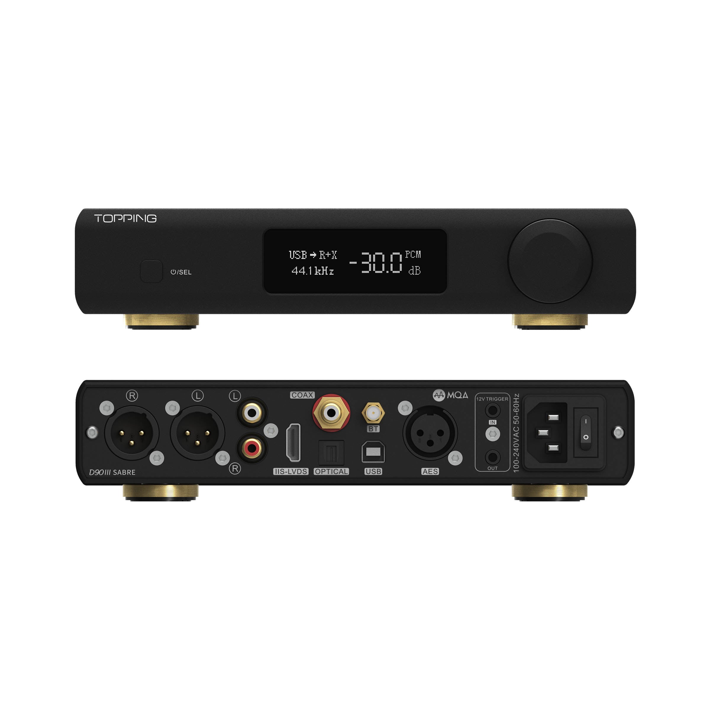 Apos Audio TOPPING DAC (Digital-to-Analog Converter) TOPPING D90 III Sabre Fully-Balanced HIFI DAC (Apos Certified Refurbished)