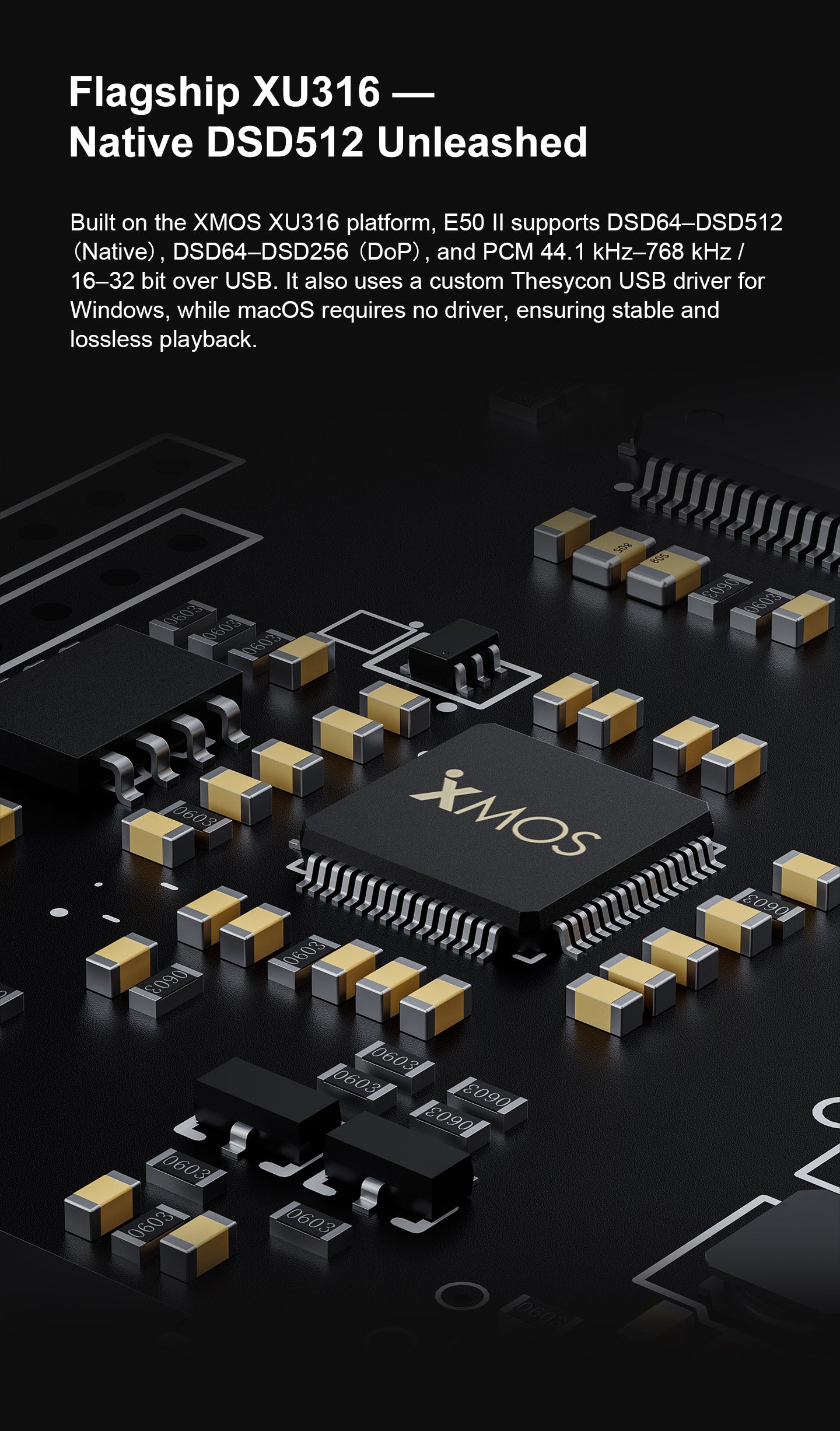 Apos Audio TOPPING DAC (Digital-to-Analog Converter) TOPPING E50 II Desktop DAC (Digital-to-Analog-Convertor)