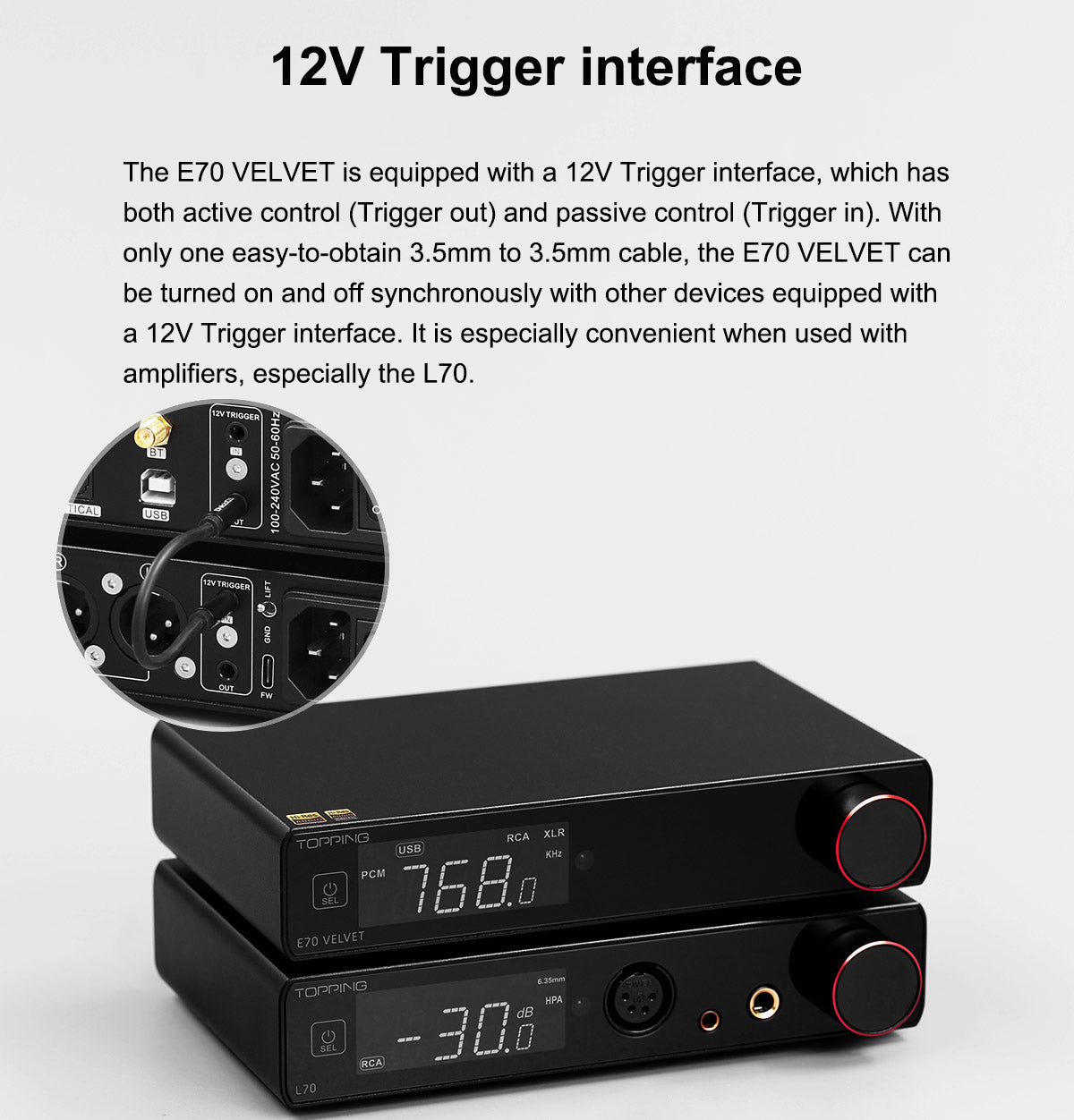 Apos Audio TOPPING DAC (Digital-to-Analog Converter) TOPPING E70 VELVET AK4499EX Desktop DAC (Apos Certified)