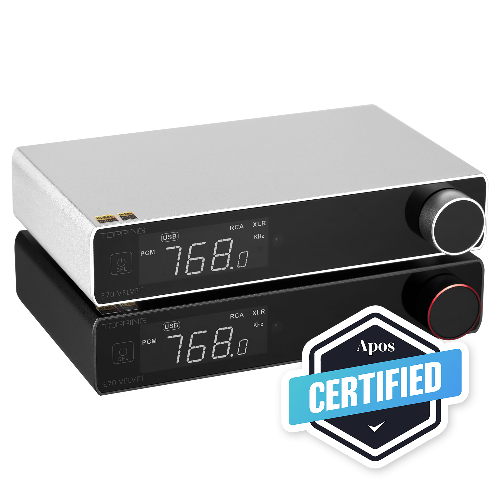 Apos Audio TOPPING DAC (Digital-to-Analog Converter) TOPPING E70 VELVET AK4499EX Desktop DAC (Apos Certified)