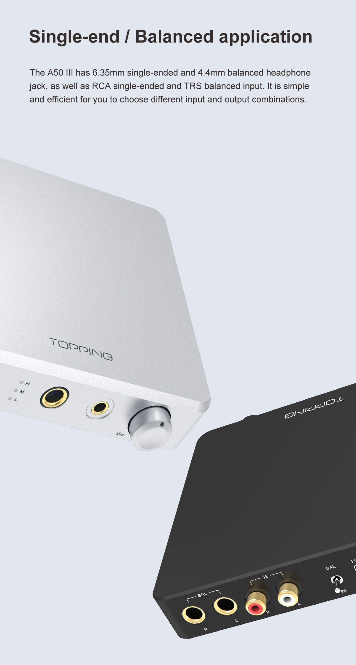 Apos Audio TOPPING Headphone Amp TOPPING A50 III Desktop Headphone Amp