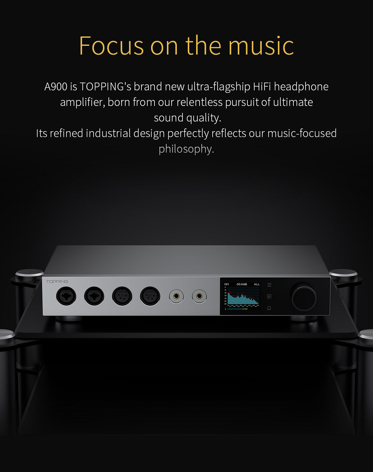 Apos Audio TOPPING Headphone Amp TOPPING A900 Ultra-Flagship Headphone Amplifier