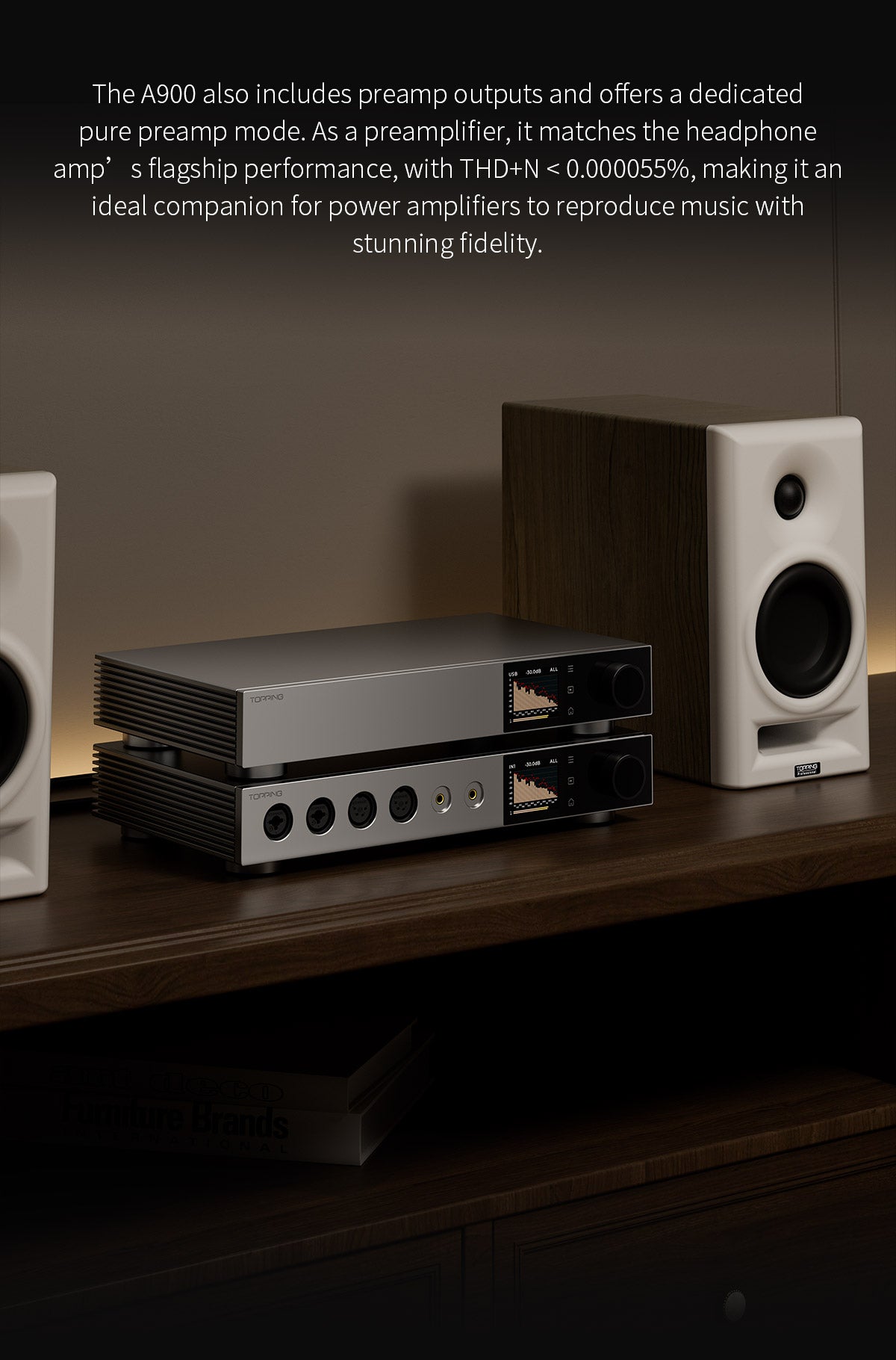 Apos Audio TOPPING Headphone Amp TOPPING A900 Ultra-Flagship Headphone Amplifier