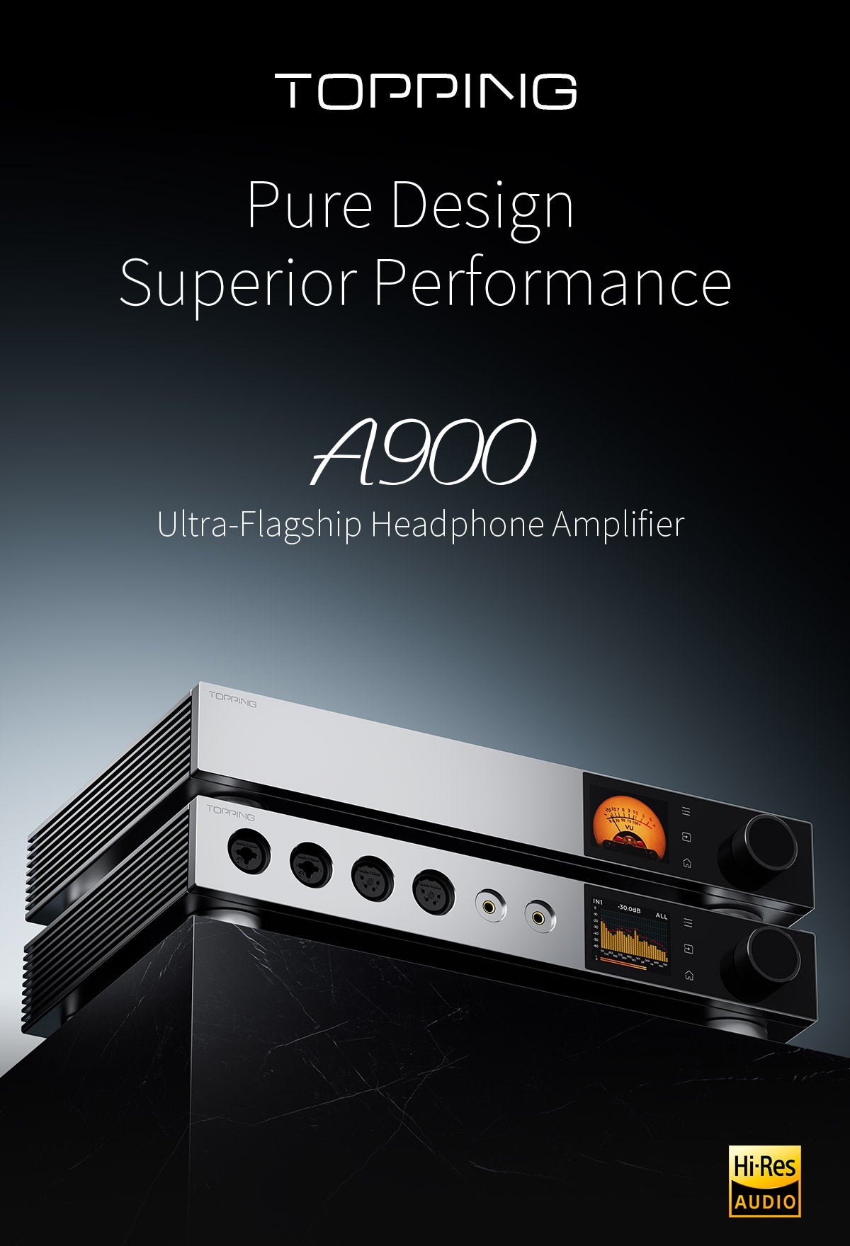 Apos Audio TOPPING Headphone Amp TOPPING A900 Ultra-Flagship Headphone Amplifier