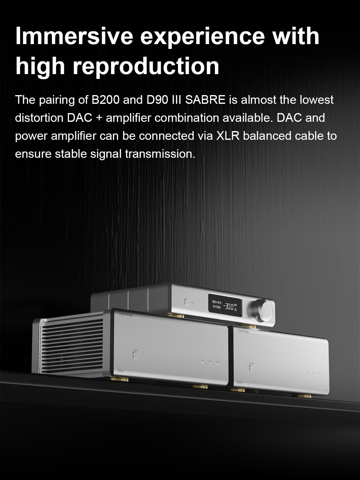 TOPPING B200 Ultra-high Performance Mono Power Amplifier – Apos