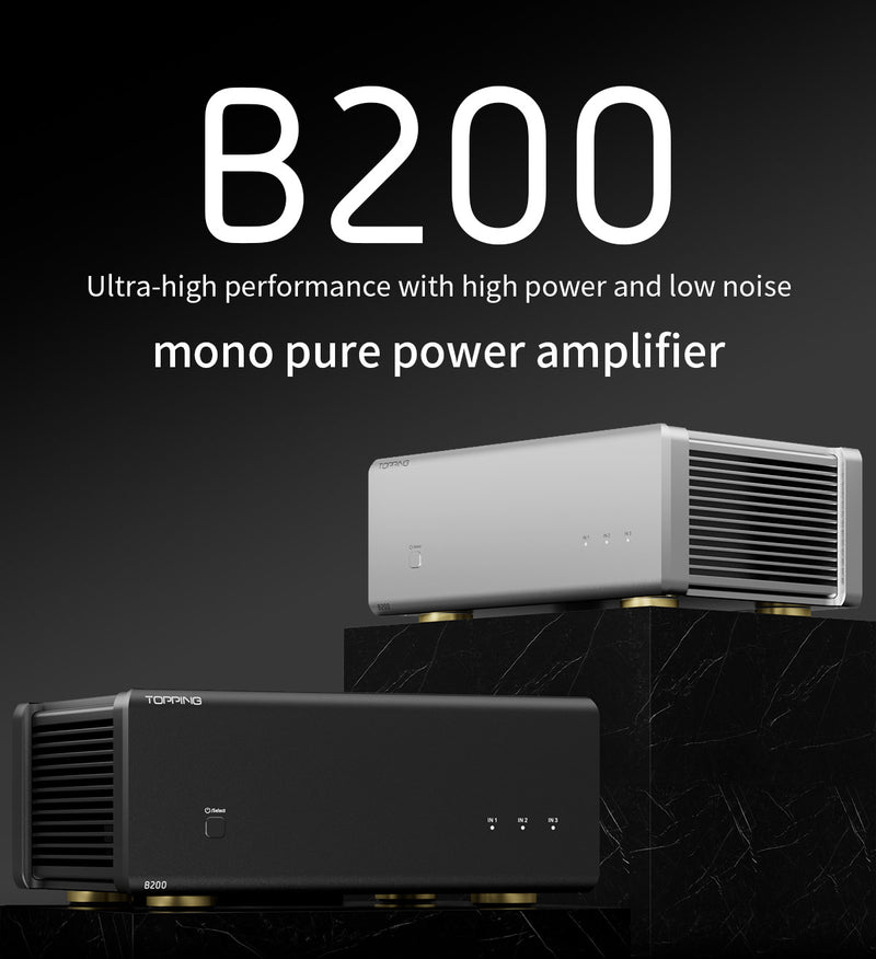 Apos Audio TOPPING Headphone Amp TOPPING B200 Ultra-high Performance Mono Power Amplifier