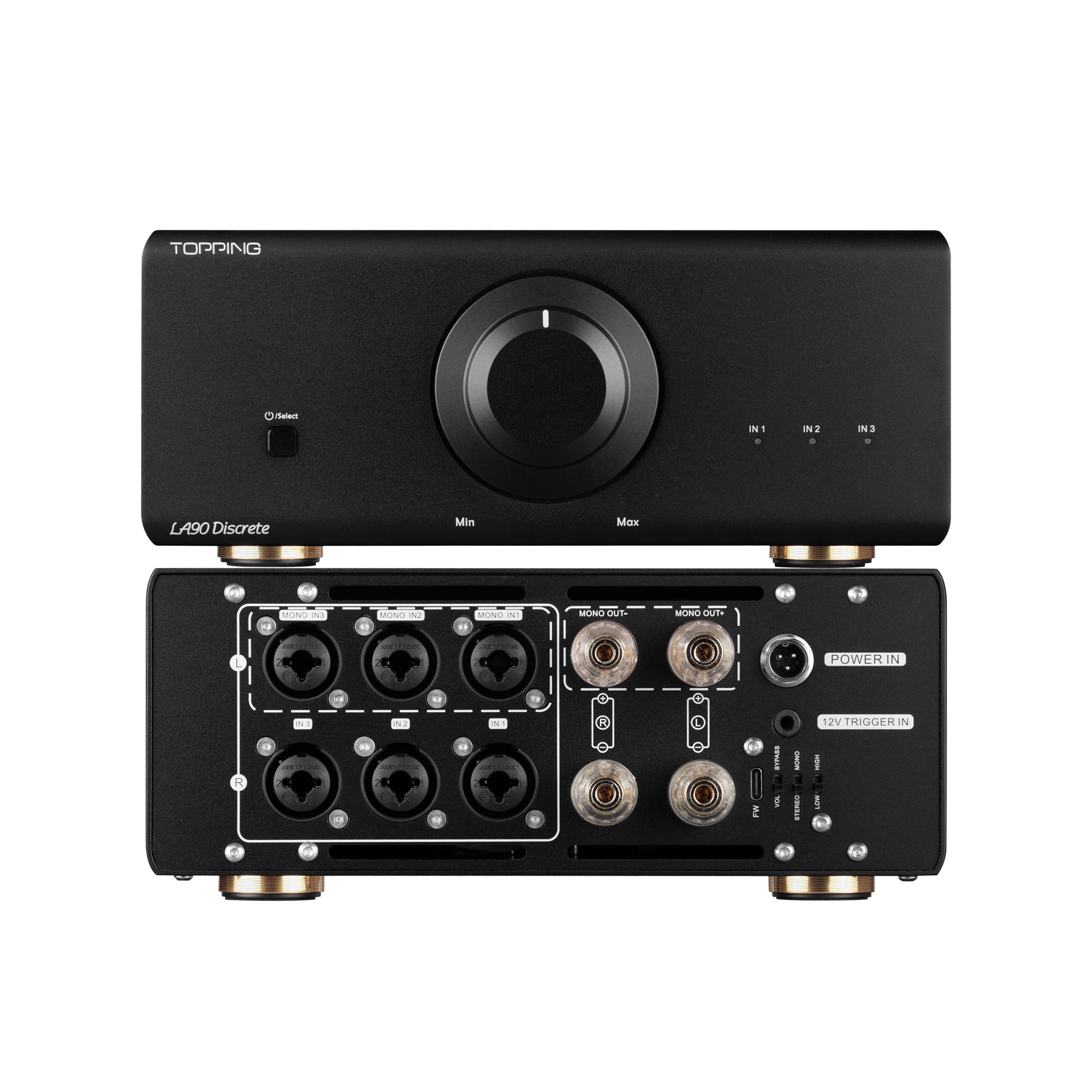 Apos Audio TOPPING Headphone Amp TOPPING LA90 Discrete NFCA Power Amplifier / LA90 Power Amplifier (Apos Certified)