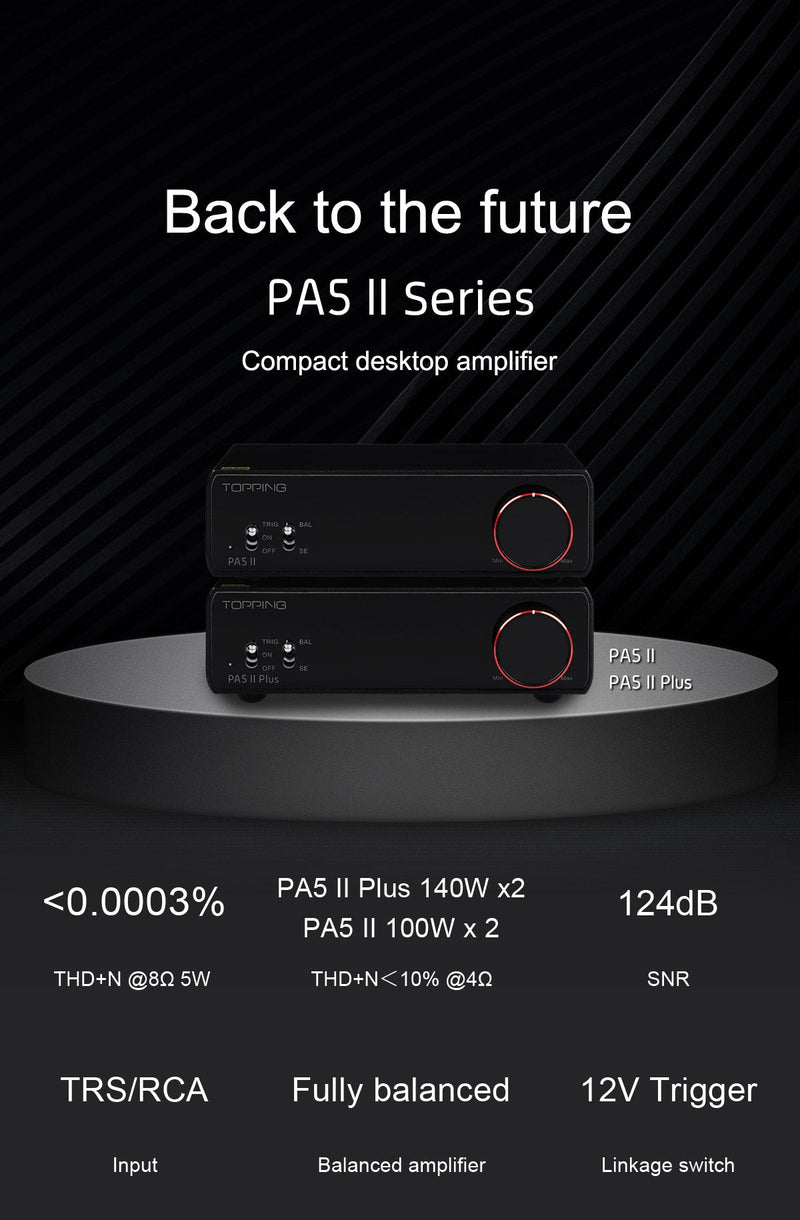 Apos Audio TOPPING Headphone Amp TOPPING PA5 II/ PA5 II Plus Compact Desktop Amplifier