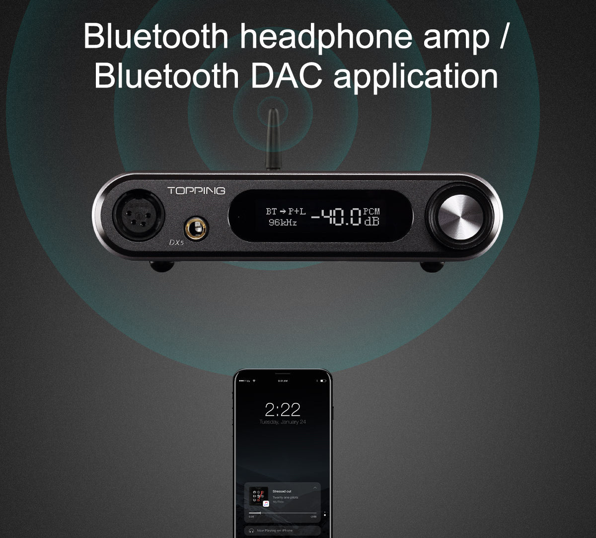 Apos Audio TOPPING Headphone DAC/Amp TOPPING DX5 Lite Desktop DAC/Amp (Apos Certified)