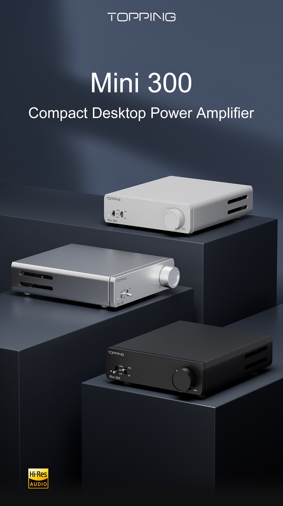 TOPPING Mini 300 Compact Power Desk Amplifier