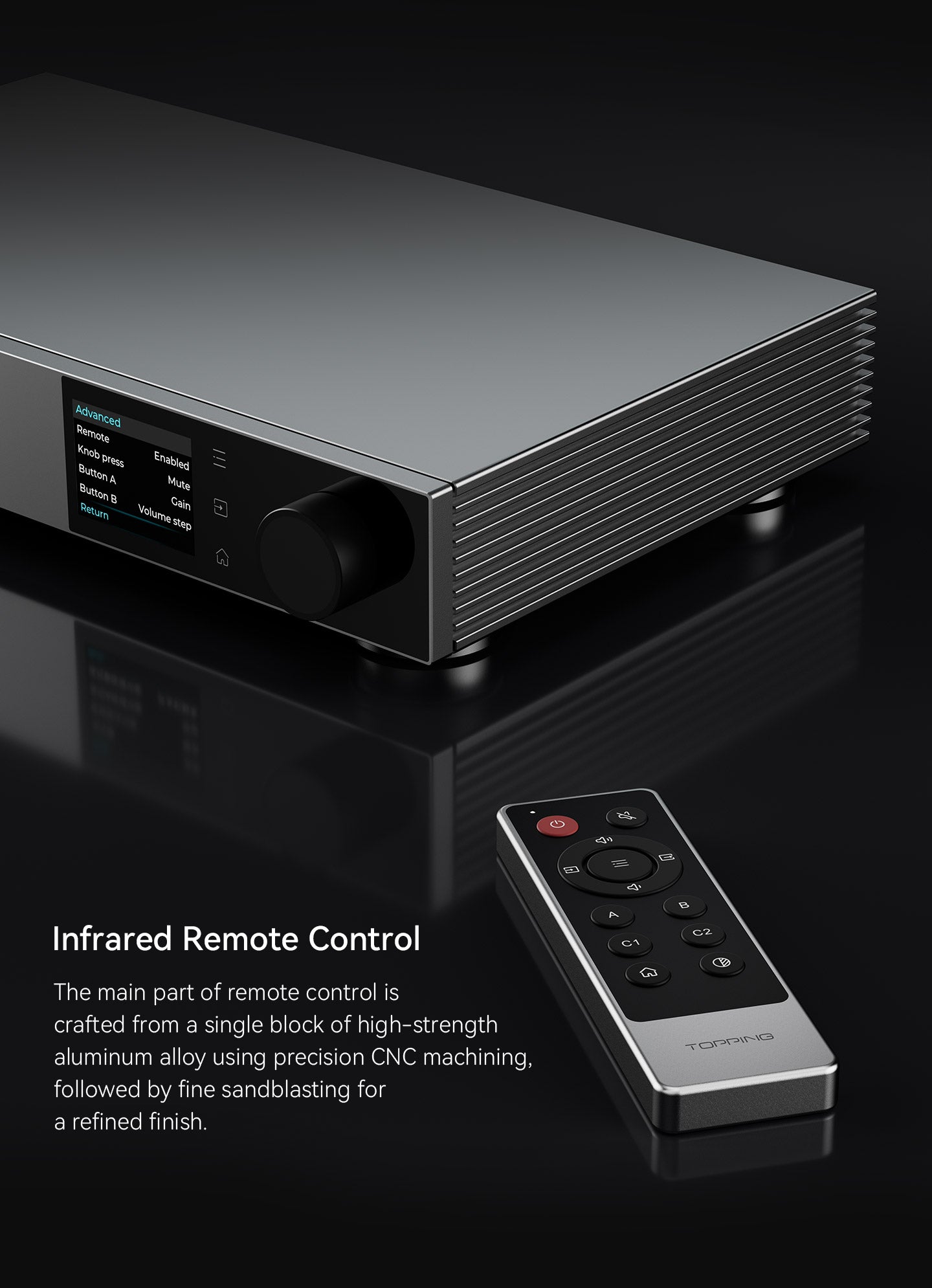 Apos Audio TOPPING Preamplifier TOPPING Pre900 Fully-Balanced Desktop Pre-Amplifier