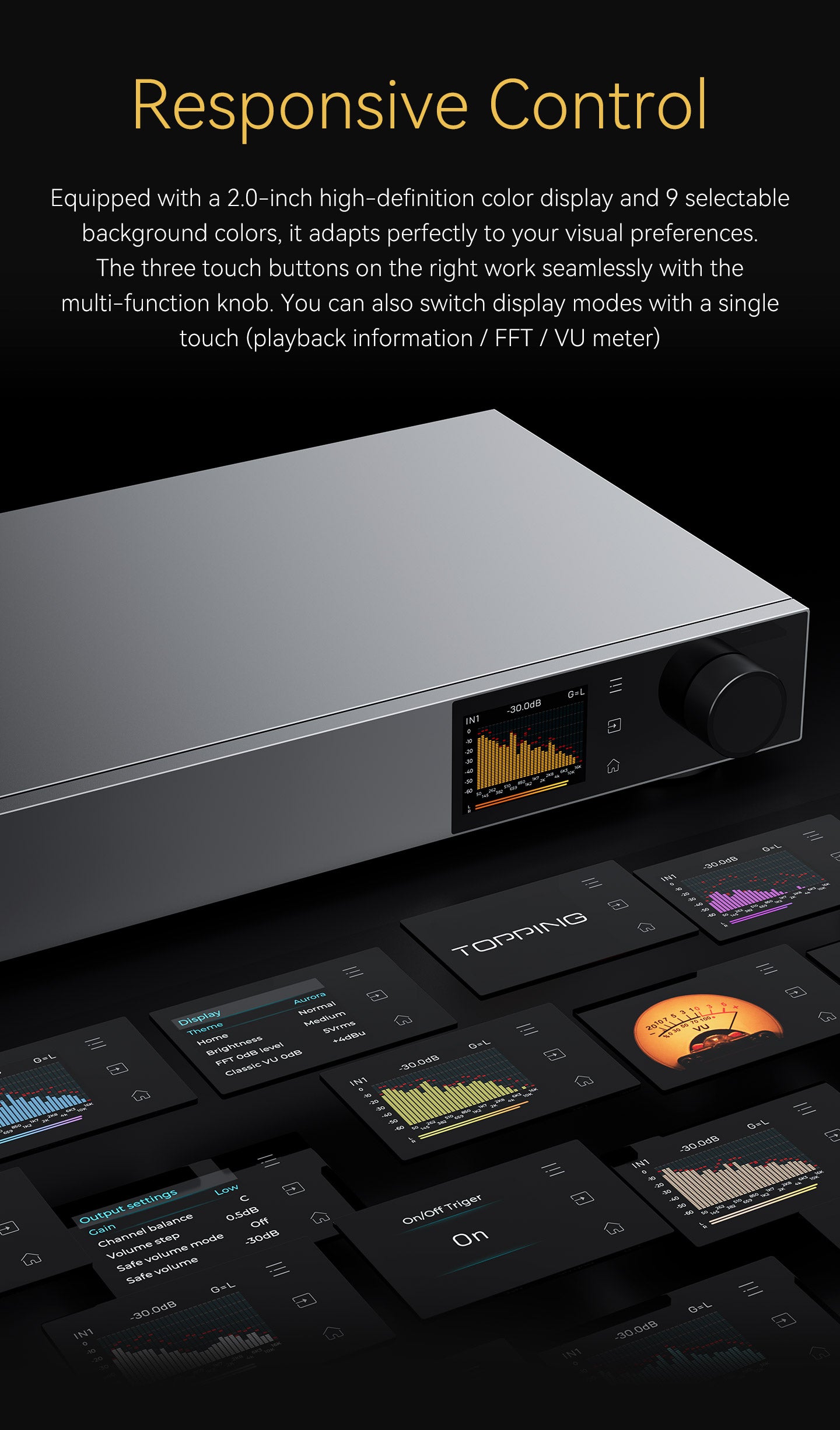 Apos Audio TOPPING Preamplifier TOPPING Pre900 Fully-Balanced Desktop Pre-Amplifier