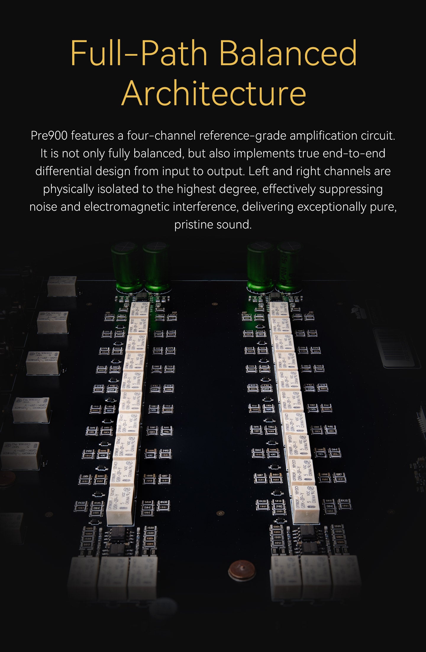 Apos Audio TOPPING Preamplifier TOPPING Pre900 Fully-Balanced Desktop Pre-Amplifier