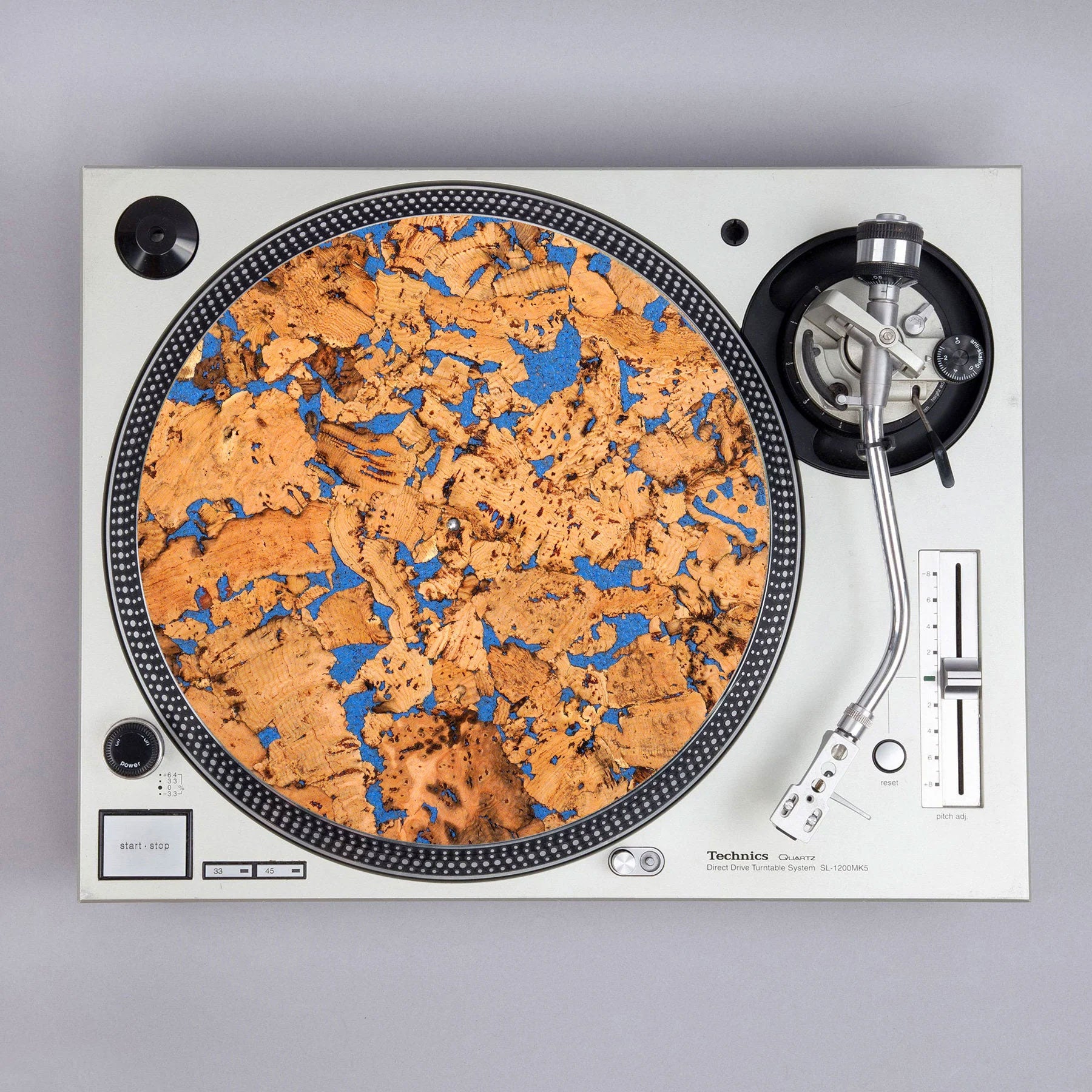 Apos Audio TurntableLab.com Accessory Turntable Lab: Colored Cork Record Mat Blue