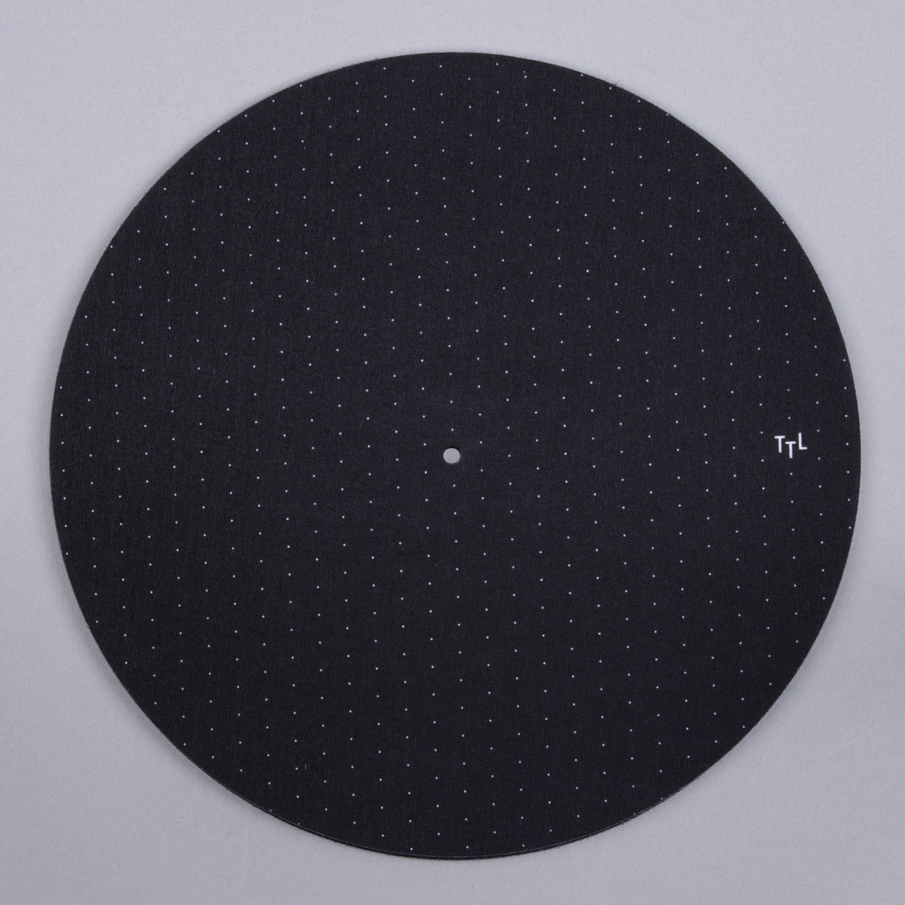 Apos Audio TurntableLab.com Accessory Turntable Lab: Dot Pattern Slipmat Record Mat - Black Single