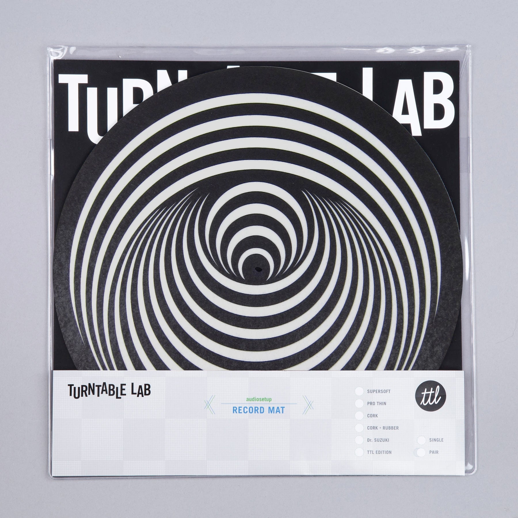 Apos Audio TurntableLab.com Accessory Turntable Lab: Ed Hertz Slipmat - Black / Single Slipmat