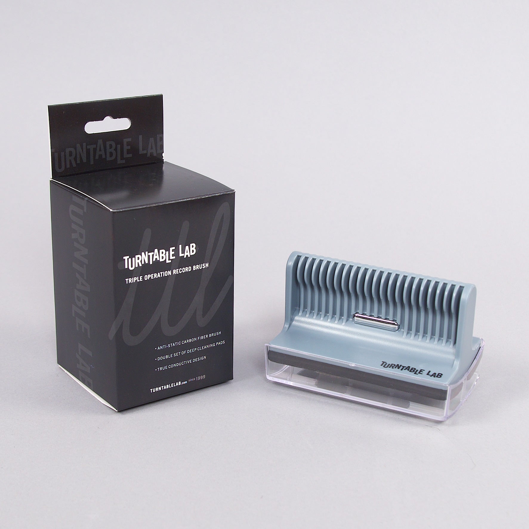 Apos Audio TurntableLab.com Accessory Turntable Lab: Triple Operation Vinyl Record Cleaning Brush