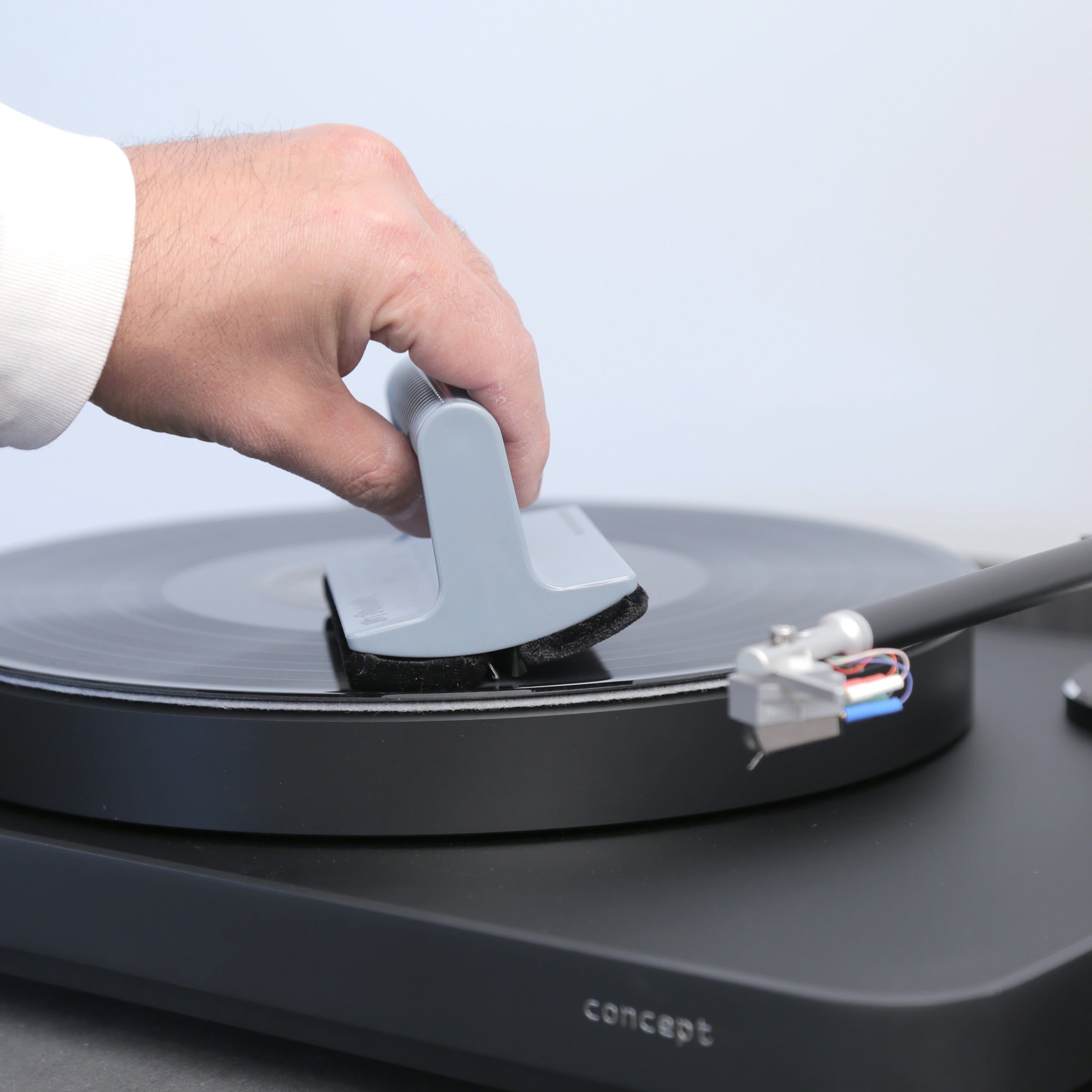 Apos Audio TurntableLab.com Accessory Turntable Lab: Triple Operation Vinyl Record Cleaning Brush
