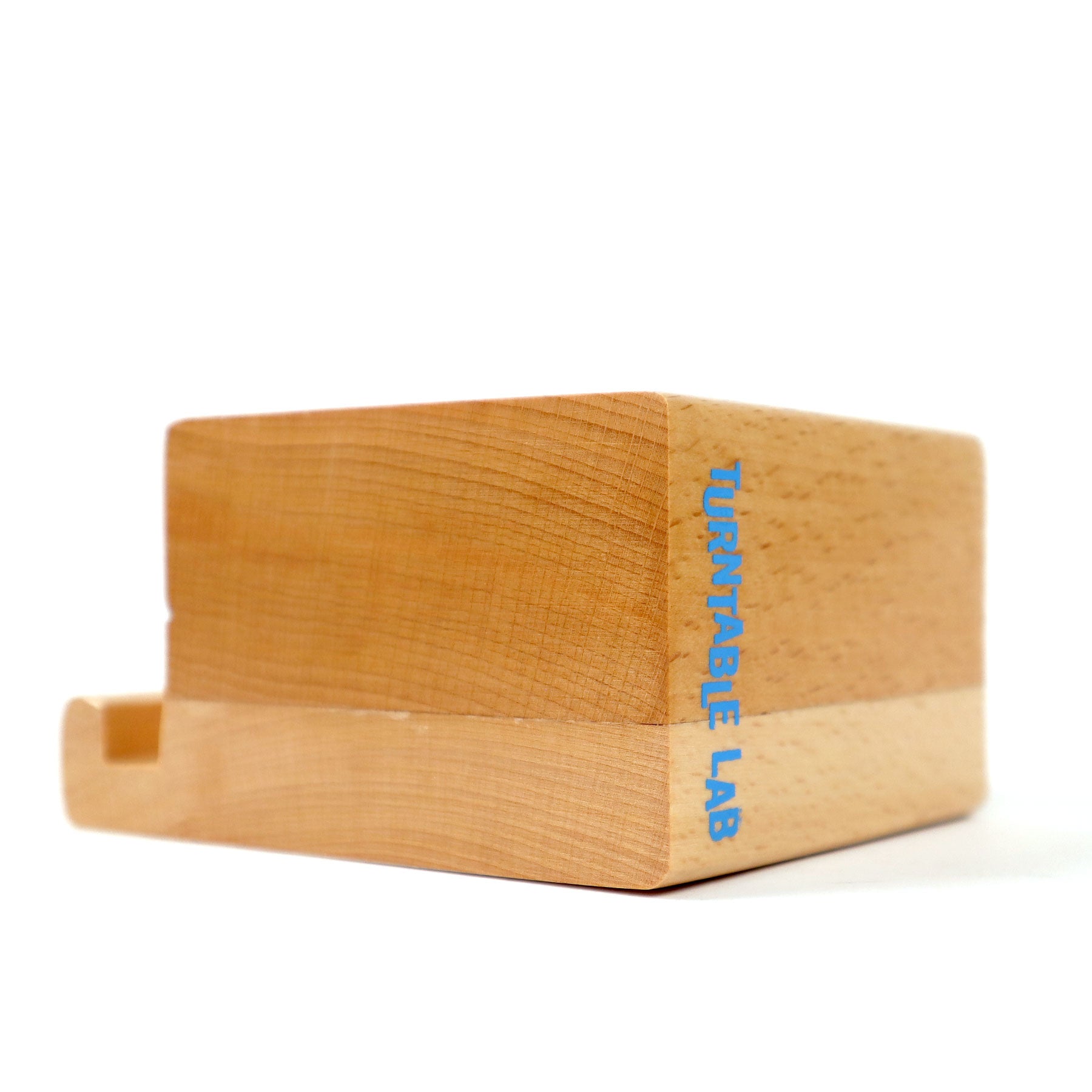 Apos Audio TurntableLab.com Accessory Turntable Lab: Wood Block Record Display - Natural Wood Record Display
