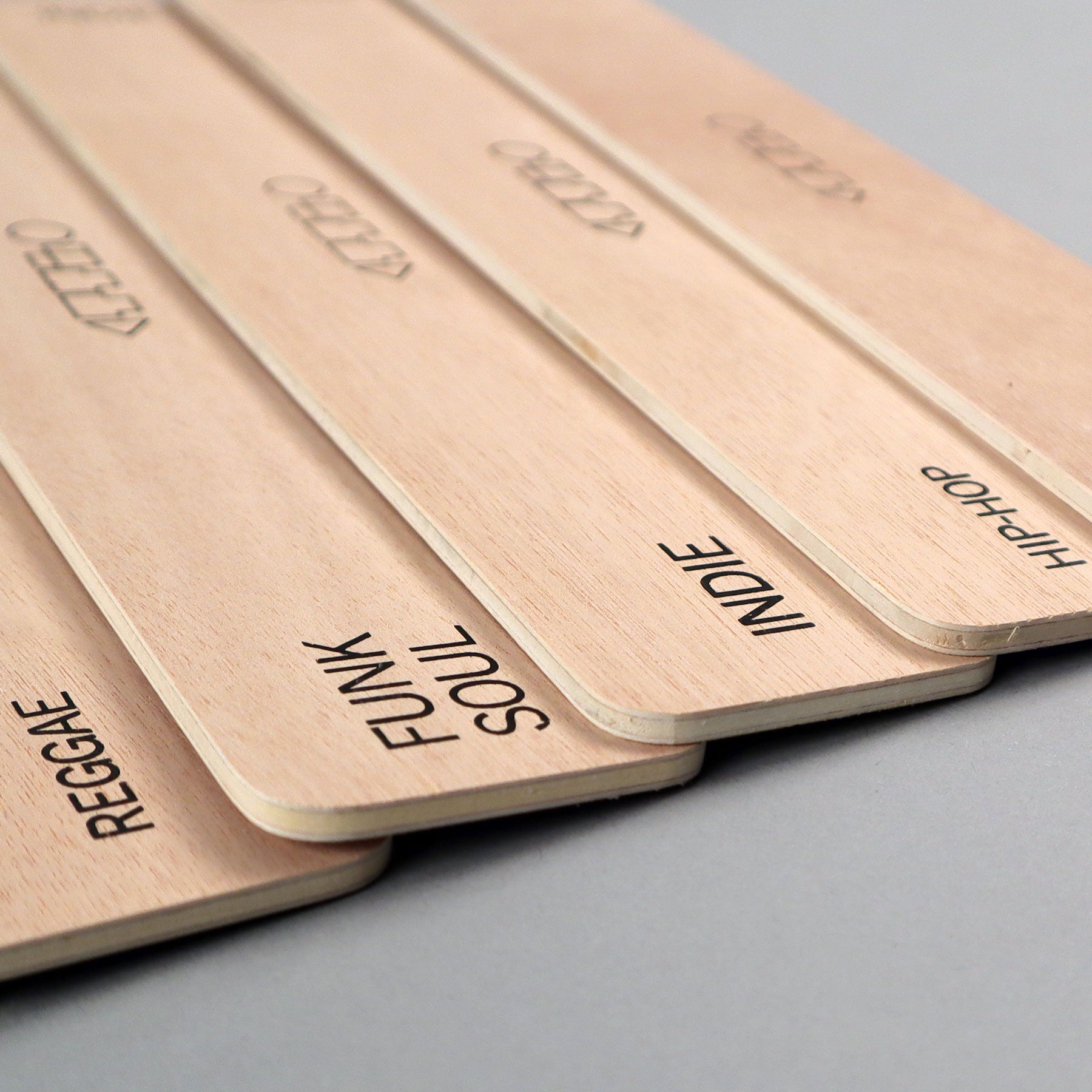 Apos Audio TurntableLab.com Accessory Turntable Lab: Wooden LP Dividers For Vinyl Records - Genre
