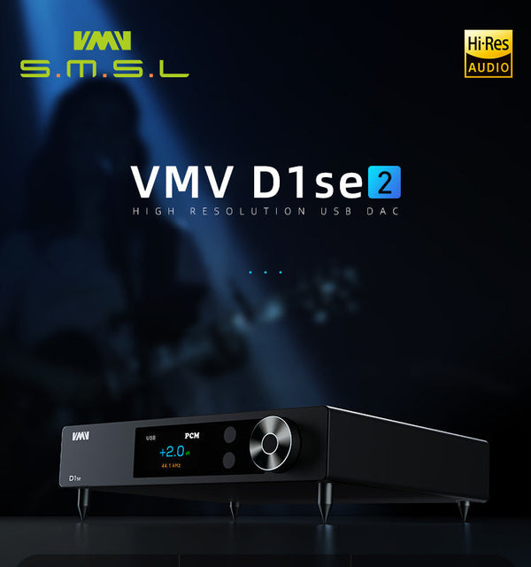 Apos Audio VMV DAC (Digital-to-Analog Converter) SMSL VMV D1se2 Desktop MQA DAC (Apos Certified)