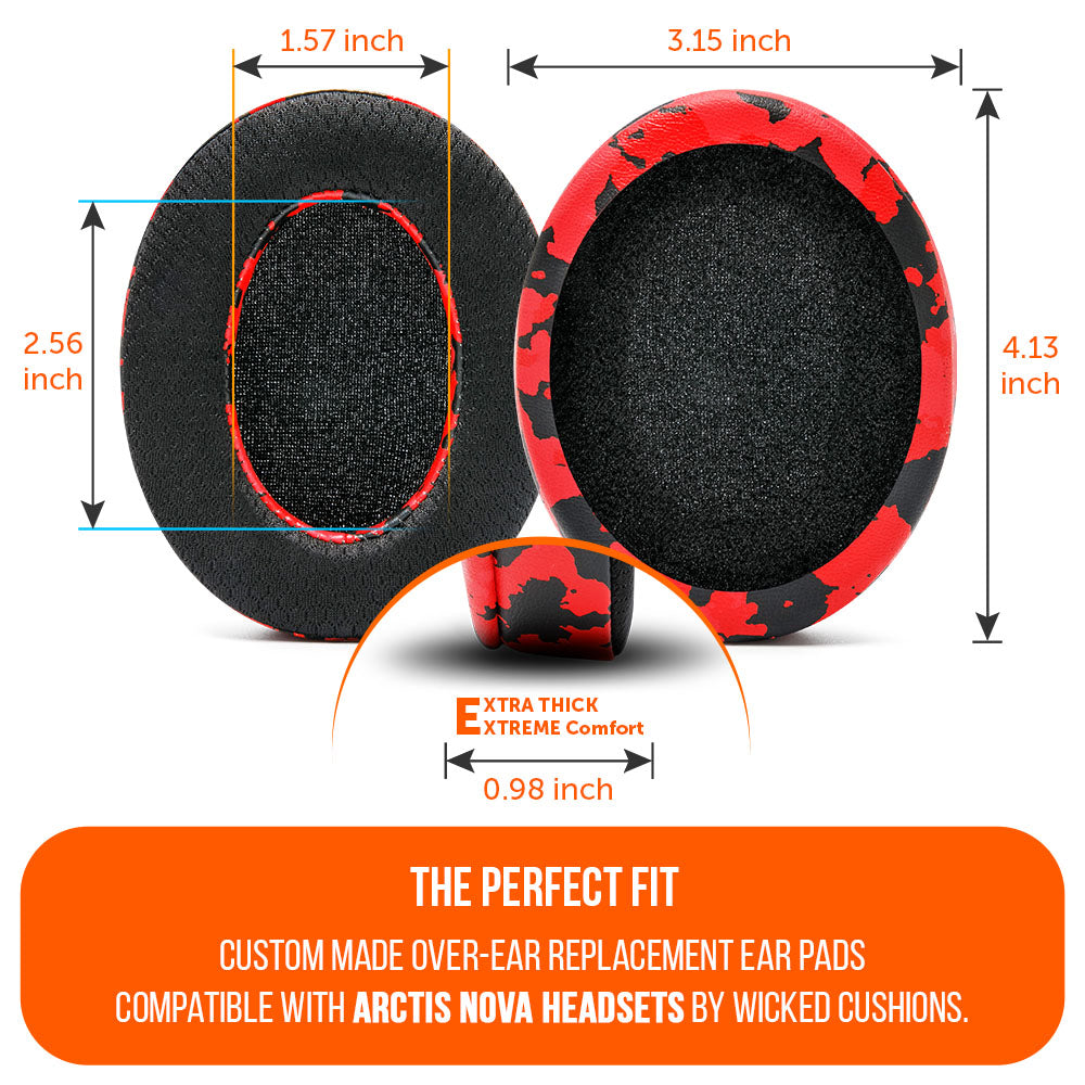 Apos Audio Wicked Cushions Cooling Gel Ear Pads Arctis Nova Earpads - WC FreeZe Cooling Gel