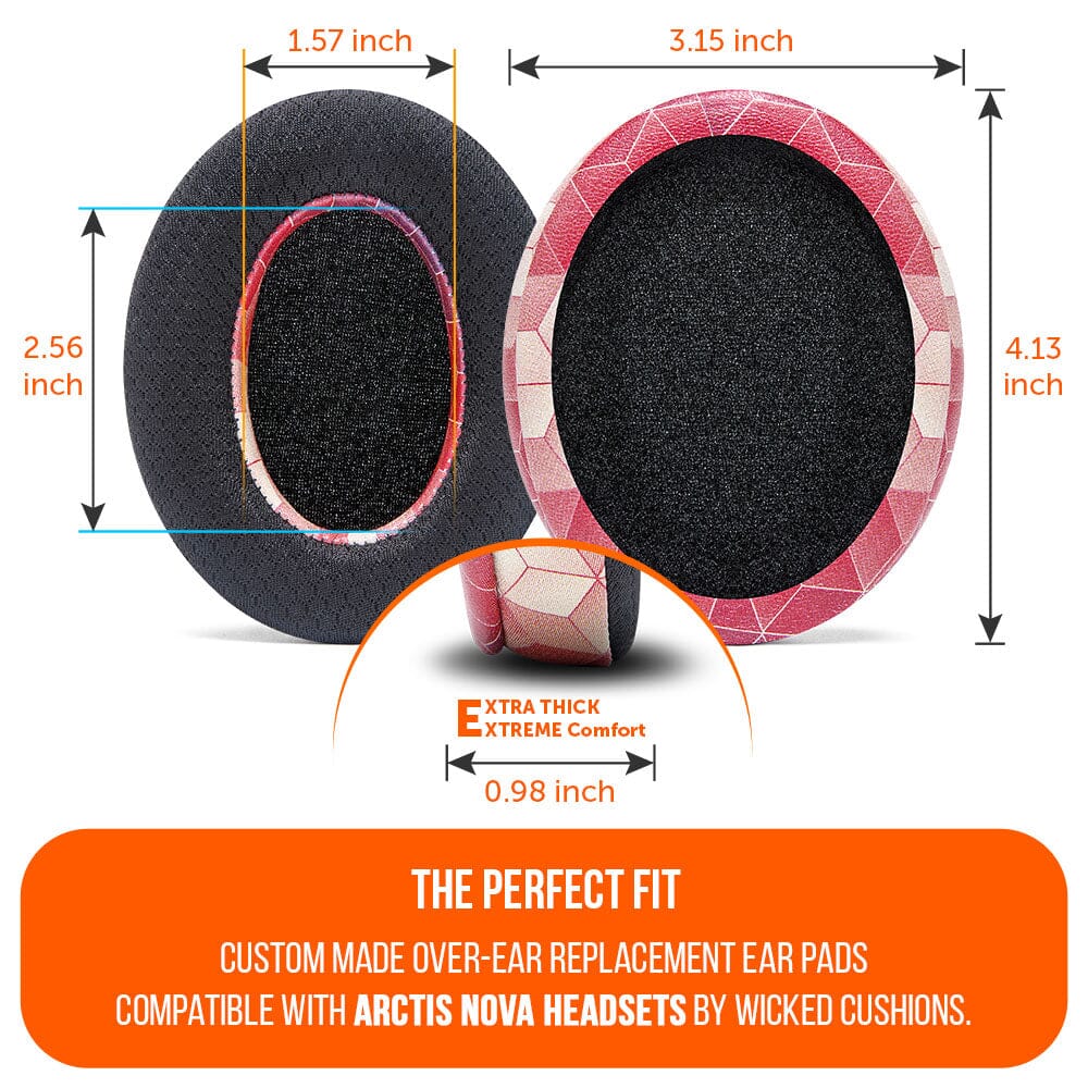 Apos Audio Wicked Cushions Cooling Gel Ear Pads Arctis Nova Earpads - WC FreeZe Cooling Gel