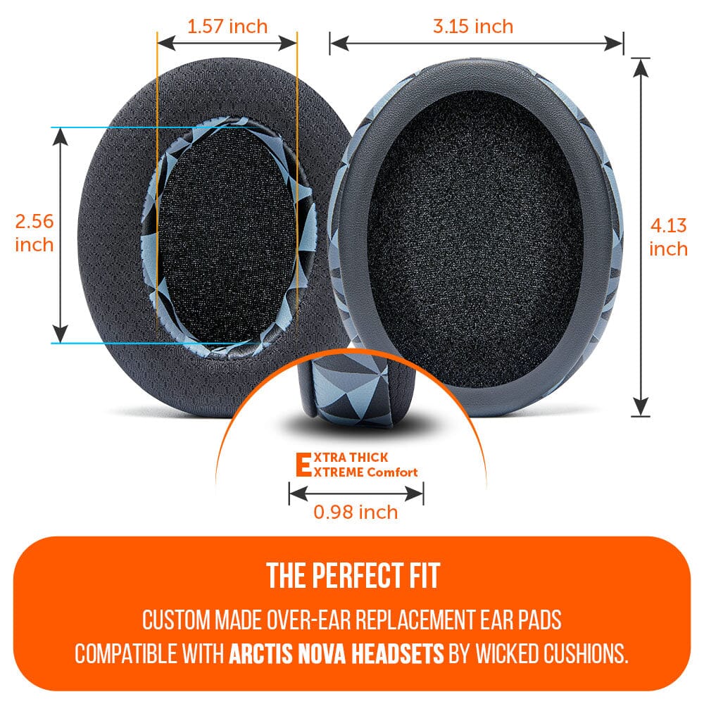 Apos Audio Wicked Cushions Cooling Gel Ear Pads Arctis Nova Earpads - WC FreeZe Cooling Gel