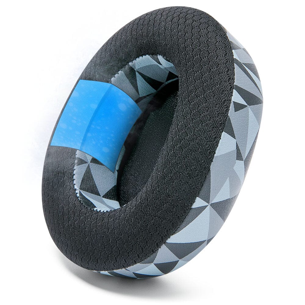 Apos Audio Wicked Cushions Cooling Gel Ear Pads Arctis Nova Pro Wireless, Nova Elite & Nova Pro Omni Earpads - WC FreeZe Cooling Gel Geo Grey