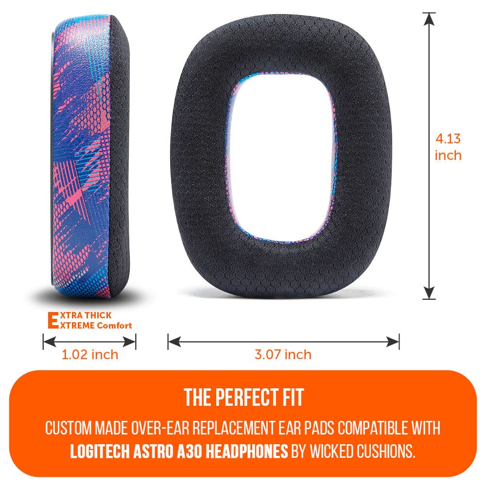Apos Audio Wicked Cushions Cooling Gel Ear Pads Astro A30 Earpads - WC FreeZe Cooling Gel