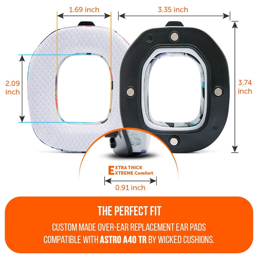 Apos Audio Wicked Cushions Cooling Gel Ear Pads Astro A40 TR Earpads - WC FreeZe Cooling Gel