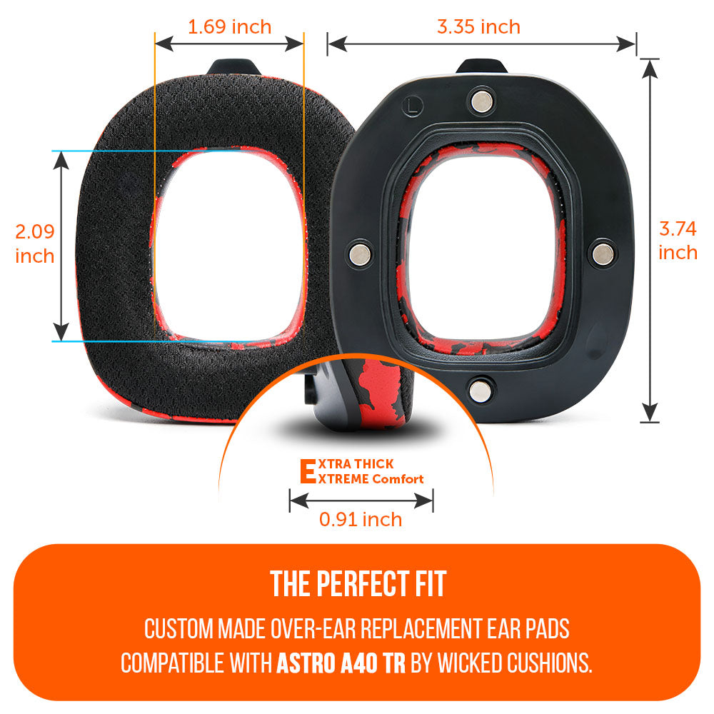 Apos Audio Wicked Cushions Cooling Gel Ear Pads Astro A40 TR Earpads - WC FreeZe Cooling Gel
