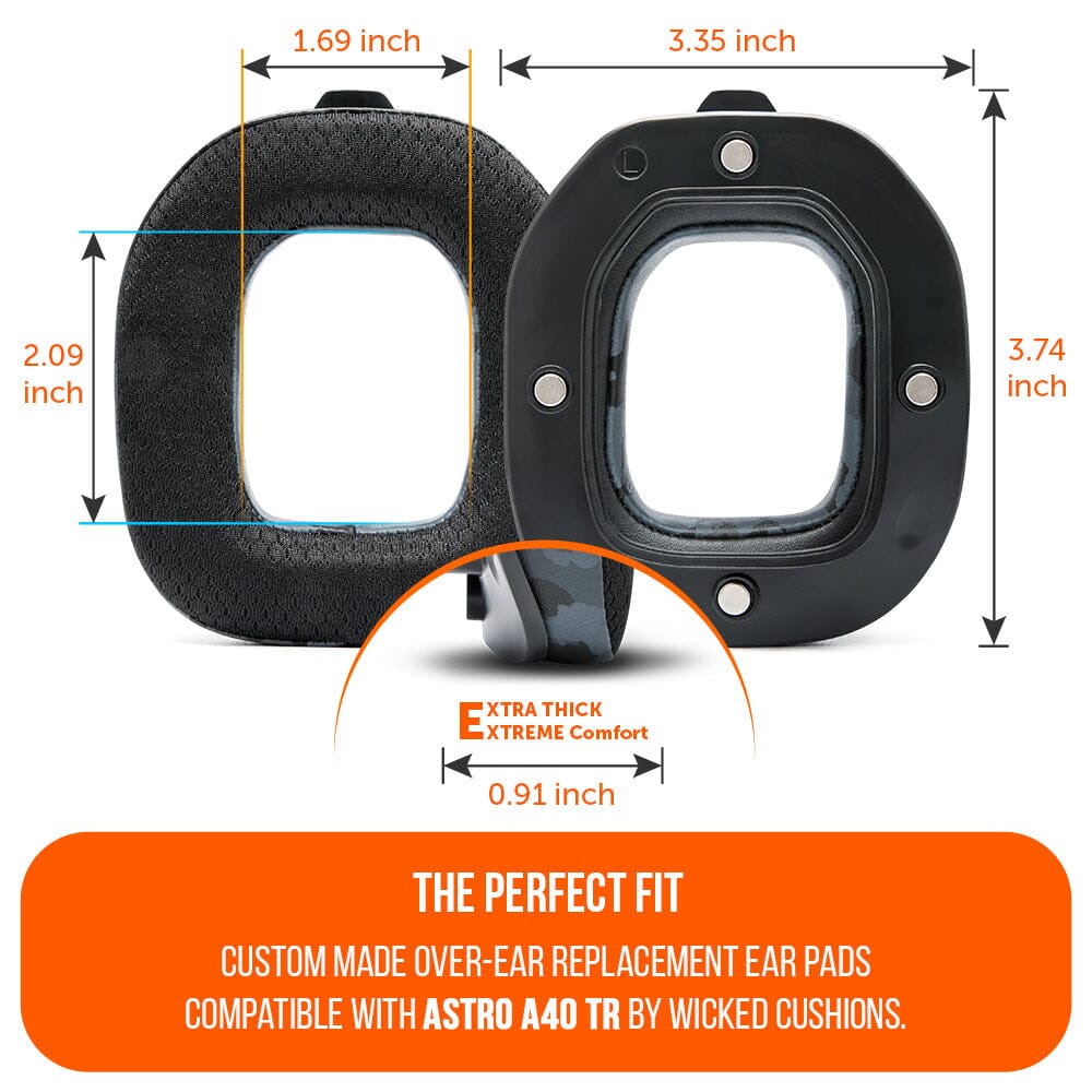 Apos Audio Wicked Cushions Cooling Gel Ear Pads Astro A40 TR Earpads - WC FreeZe Cooling Gel