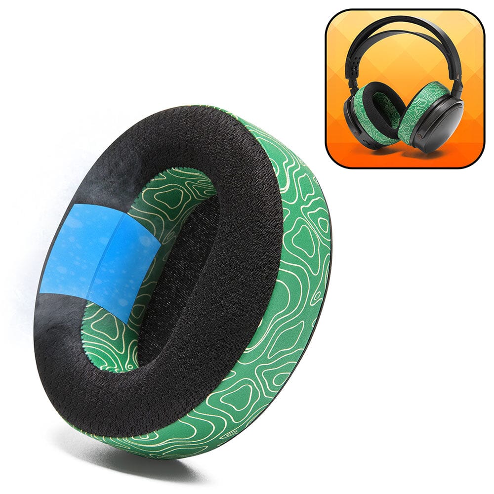 Apos Audio Wicked Cushions Cooling Gel Ear Pads Audeze Maxwell Earpads - WC FreeZe Cooling Gel Emerald Tide