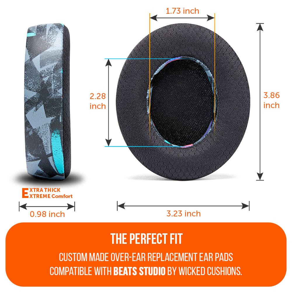 Apos Audio Wicked Cushions Cooling Gel Ear Pads Beats Studio Earpads - WC FreeZe Cooling Gel