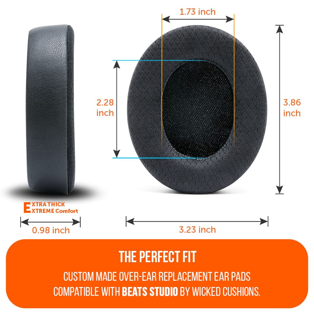 Apos Audio Wicked Cushions Cooling Gel Ear Pads Beats Studio Earpads - WC FreeZe Cooling Gel