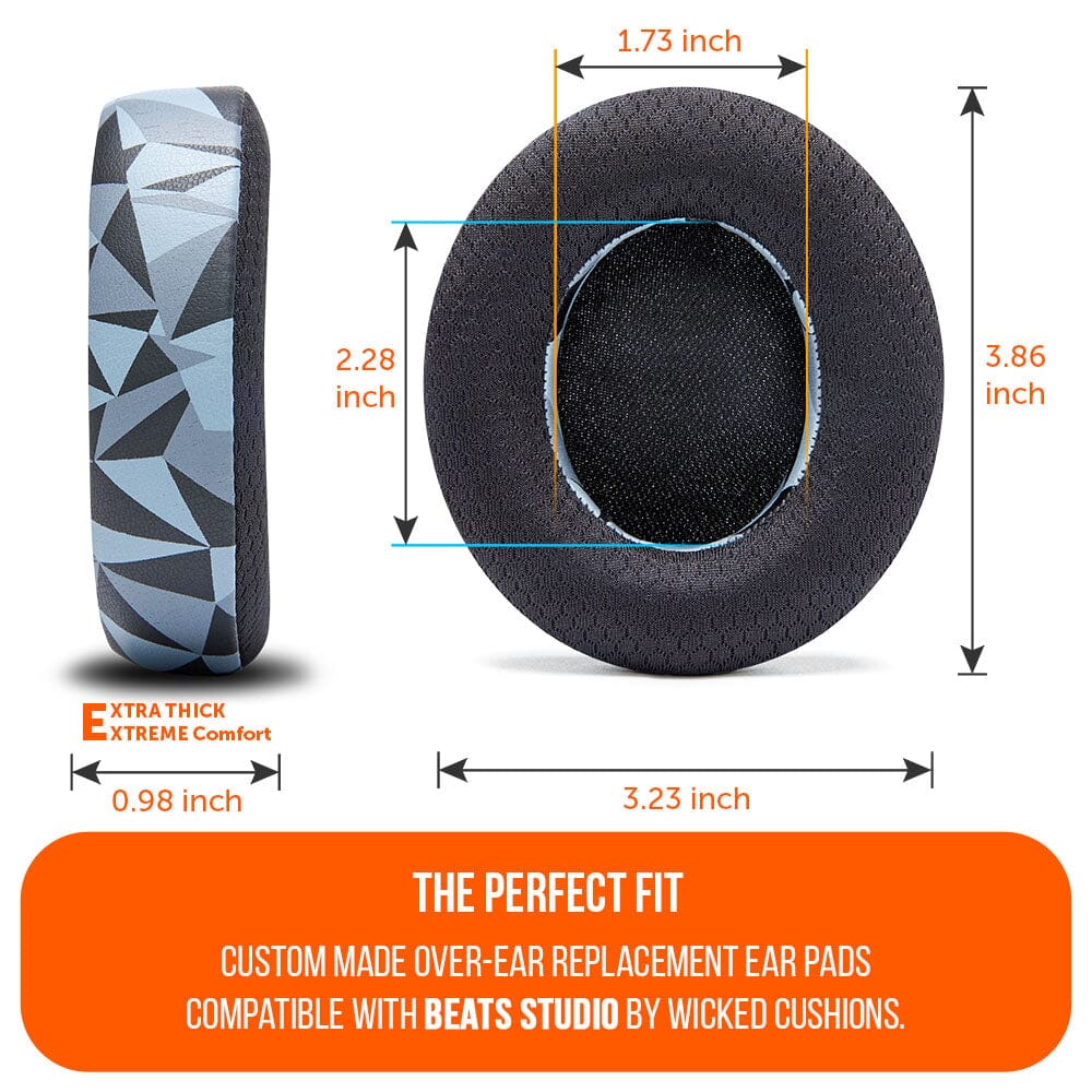 Apos Audio Wicked Cushions Cooling Gel Ear Pads Beats Studio Earpads - WC FreeZe Cooling Gel