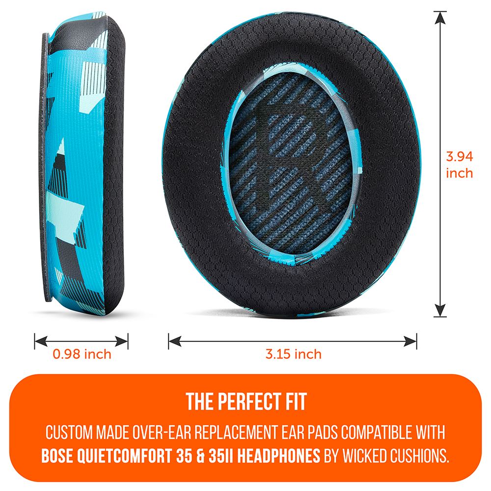 Apos Audio Wicked Cushions Cooling Gel Ear Pads Bose QC35 Cooling Gel Earpads - WC FreeZe