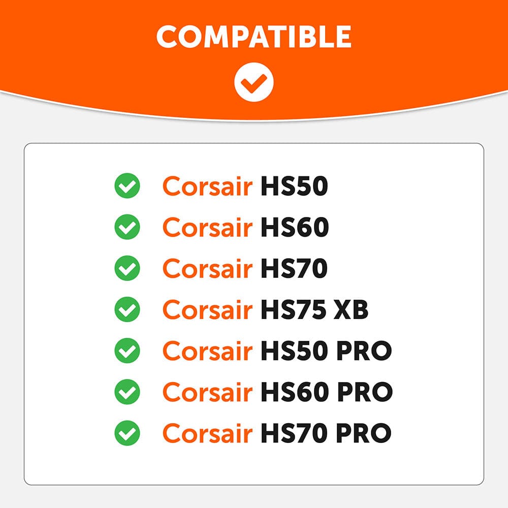 Apos Audio Wicked Cushions Cooling Gel Ear Pads Corsair HS50, HS60, and HS70 Earpads - WC FreeZe Cooling Gel