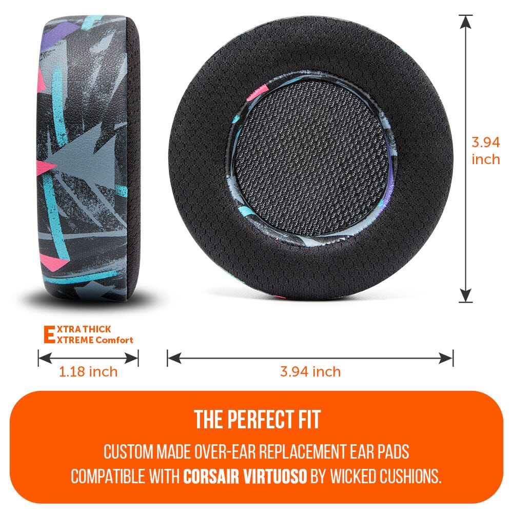 Apos Audio Wicked Cushions Cooling Gel Ear Pads Corsair Virtuoso Earpads - WC FreeZe Cooling Gel