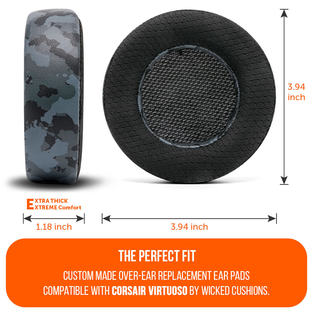 Apos Audio Wicked Cushions Cooling Gel Ear Pads Corsair Virtuoso Earpads - WC FreeZe Cooling Gel