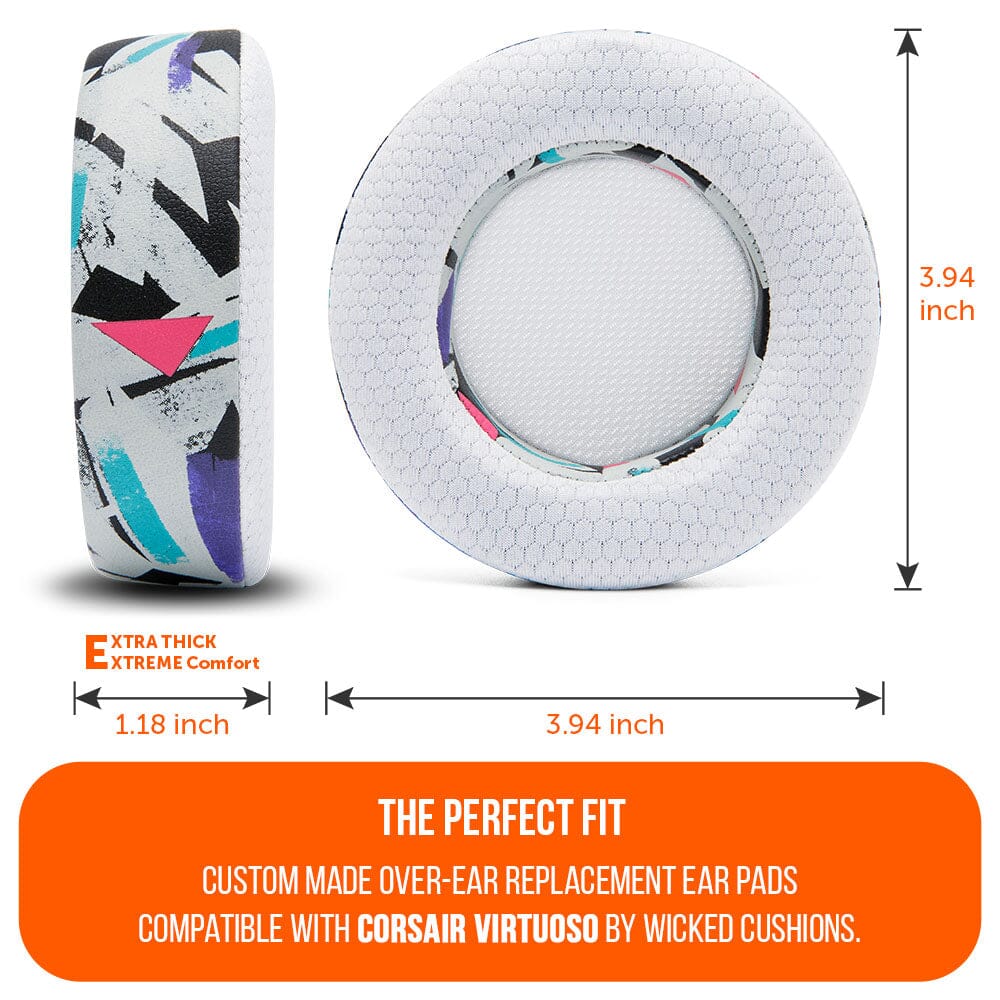 Apos Audio Wicked Cushions Cooling Gel Ear Pads Corsair Virtuoso Earpads - WC FreeZe Cooling Gel