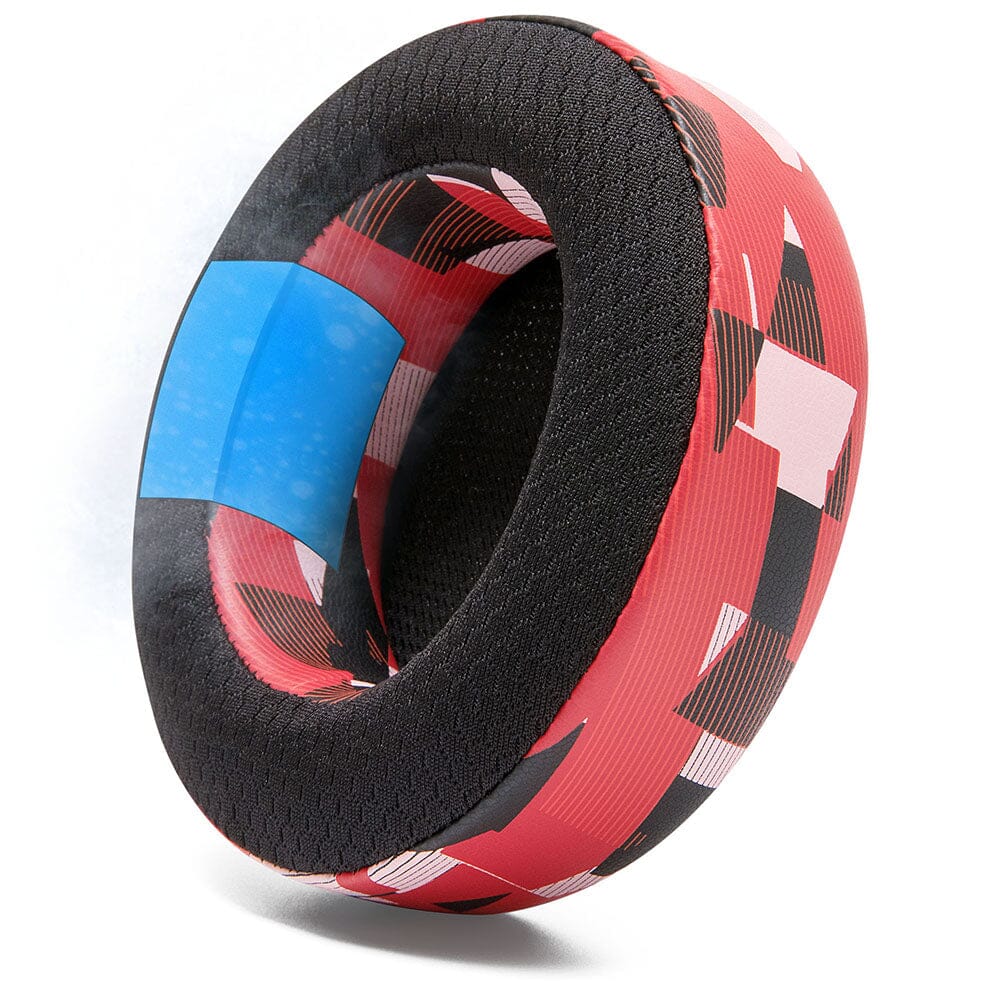 Apos Audio Wicked Cushions Cooling Gel Ear Pads Corsair Virtuoso Earpads - WC FreeZe Cooling Gel Red Prism