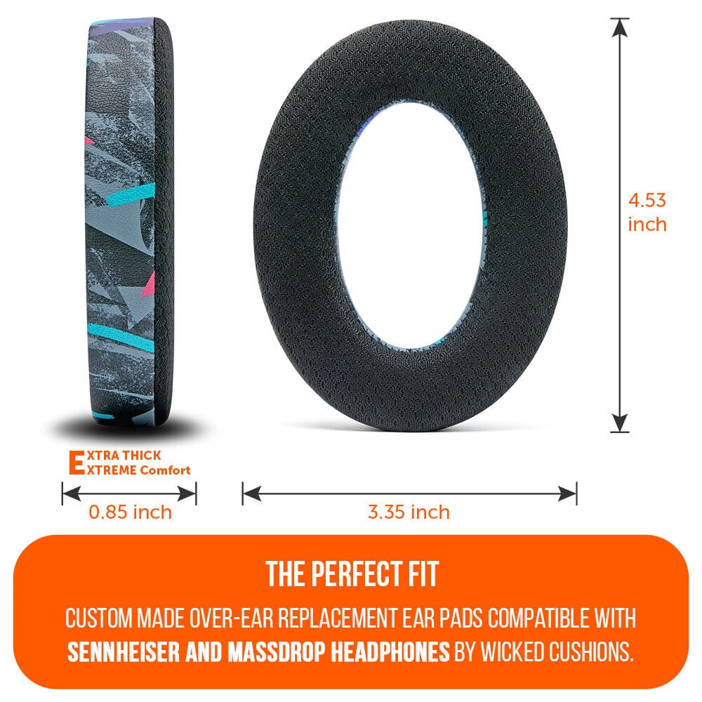 Apos Audio Wicked Cushions Cooling Gel Ear Pads Earpads for Sennheiser PC38X & More - WC FreeZe Cooling Gel