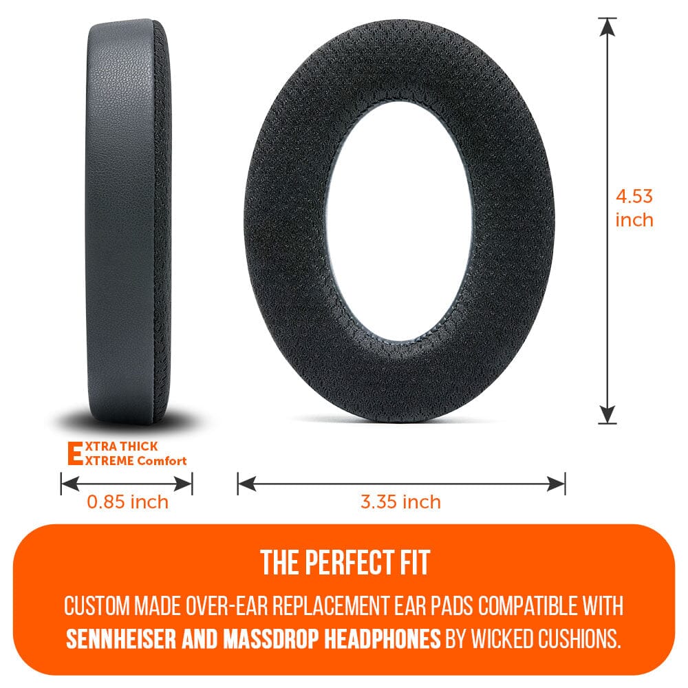 Apos Audio Wicked Cushions Cooling Gel Ear Pads Earpads for Sennheiser PC38X & More - WC FreeZe Cooling Gel