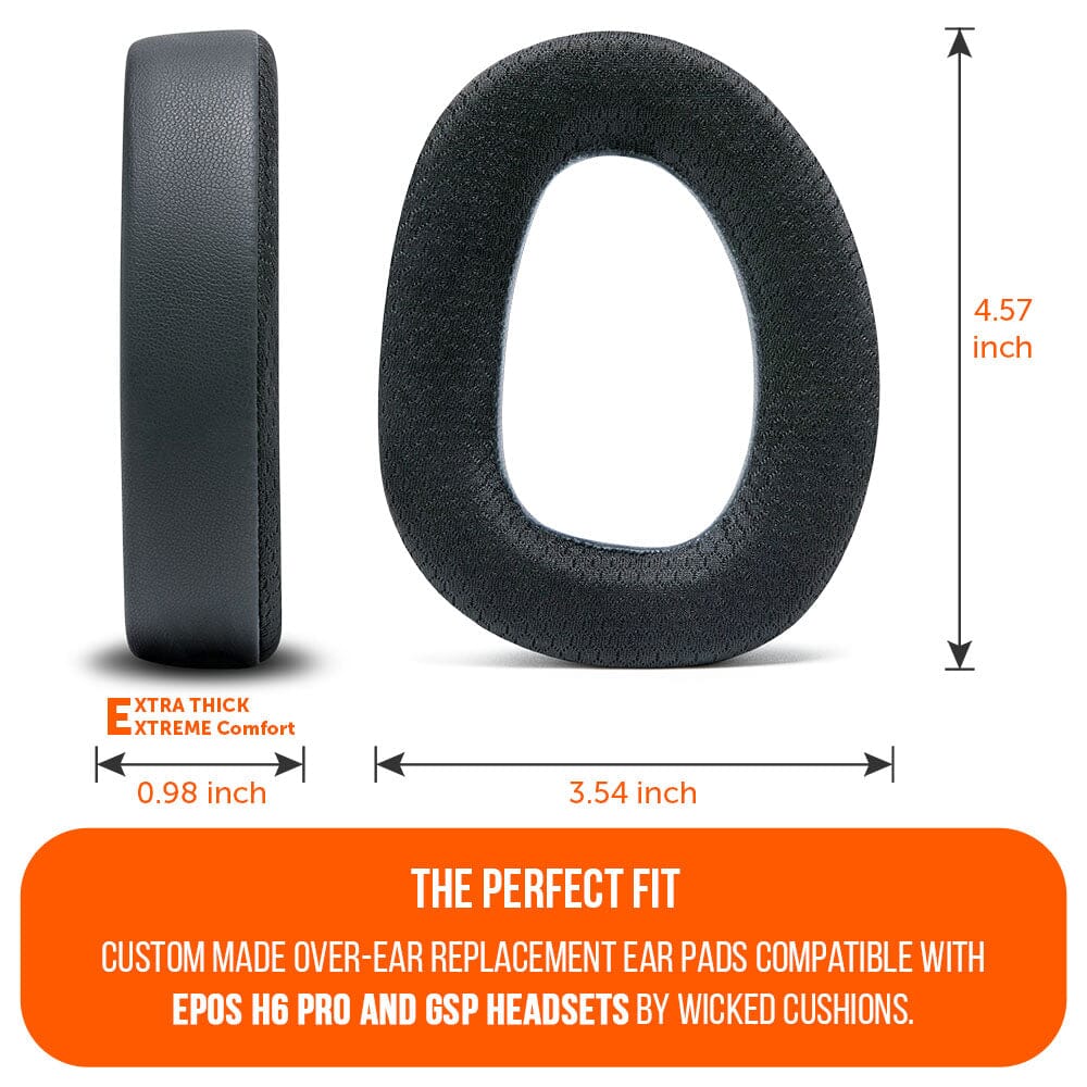 Apos Audio Wicked Cushions Cooling Gel Ear Pads EPOS H6 Pro & GSP Headset Earpads - WC FreeZe Cooling Gel